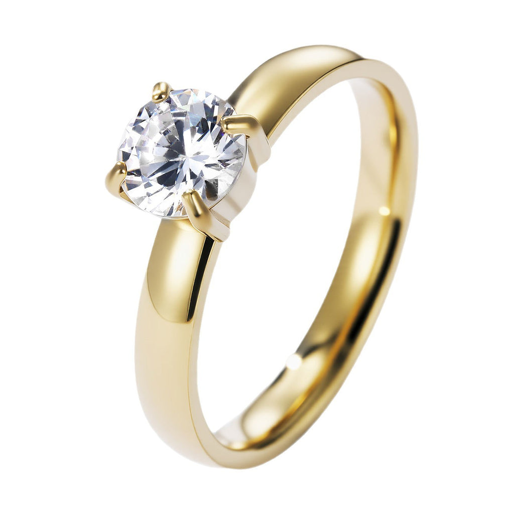 Anel Clássico em Aço Inoxidável