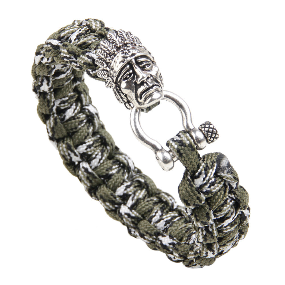 Pulseira de Sobrevivência em Paracord