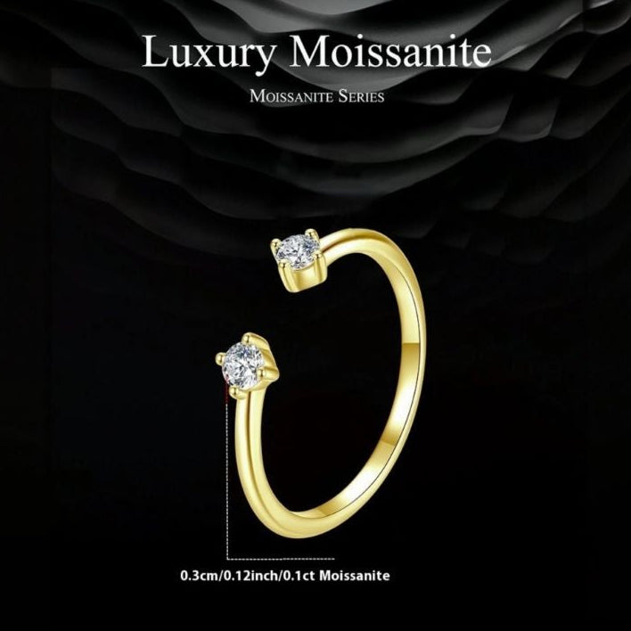 Anel Simples com Moissanite