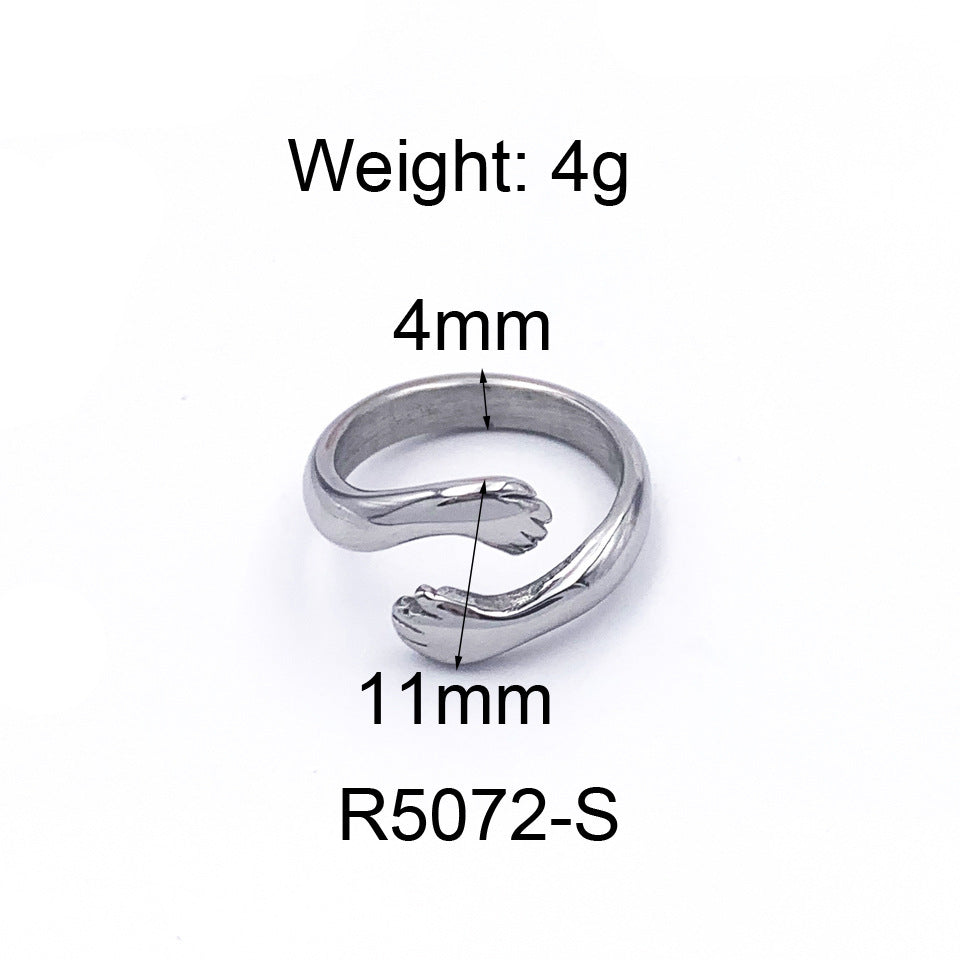 Anel Minimalista em Aço Titânio