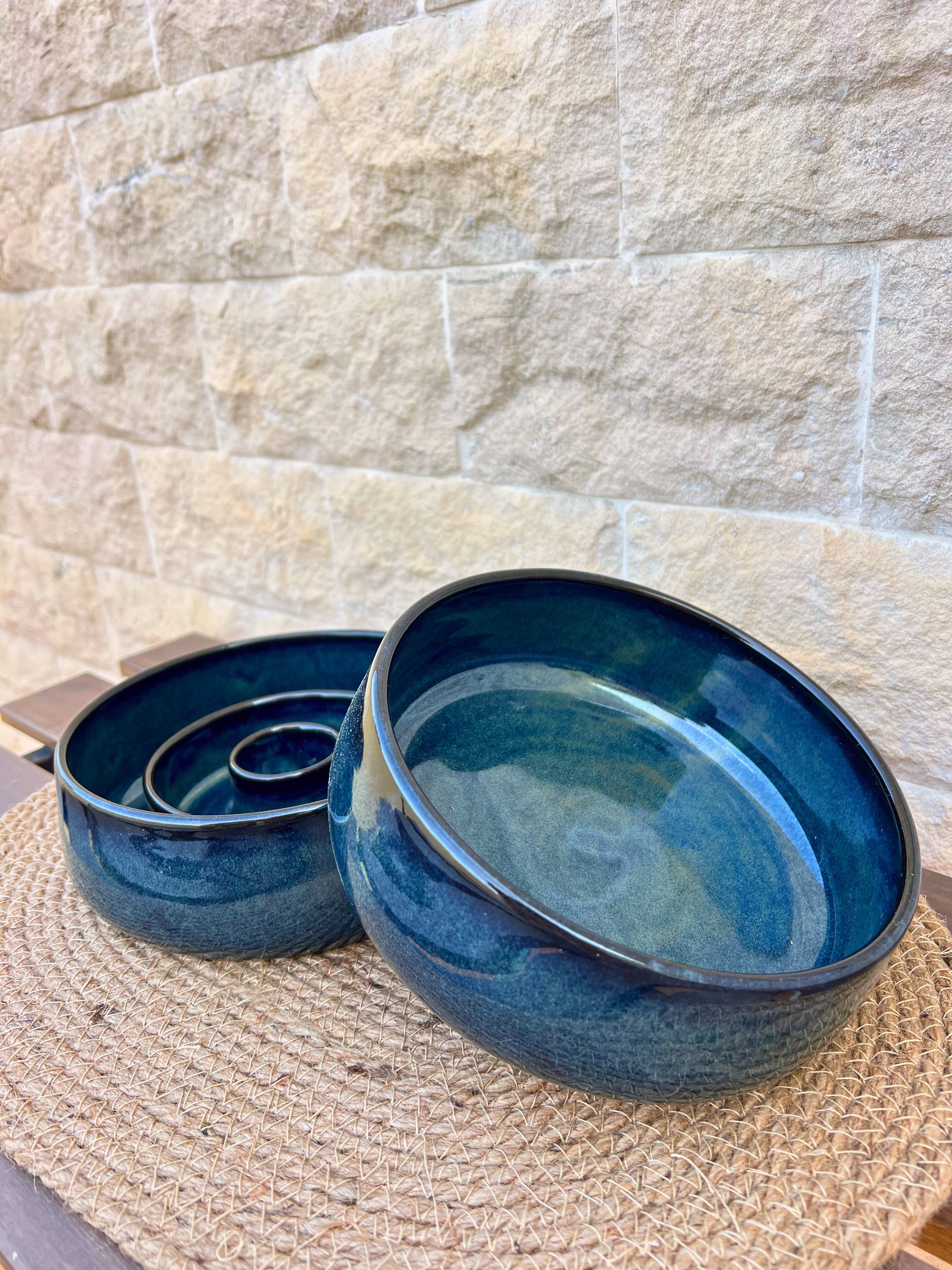 "Cosmic Blue" Pet Water Bowl