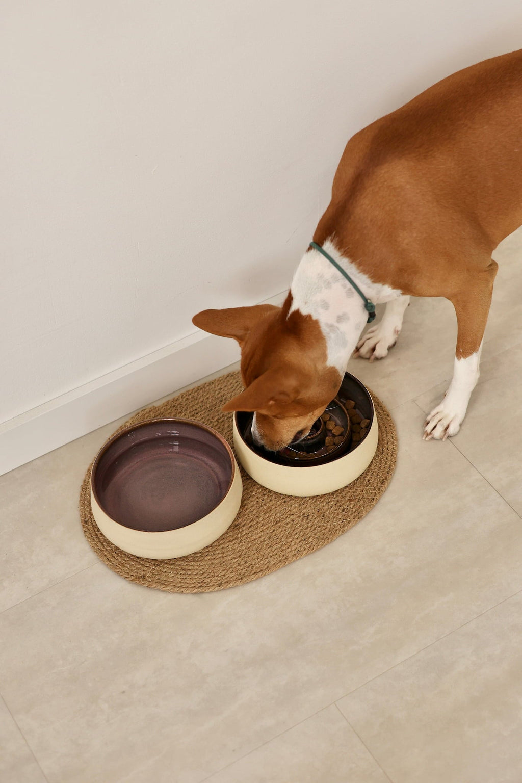 "Pink Bloom" Water Сeramic Bowl for Pets