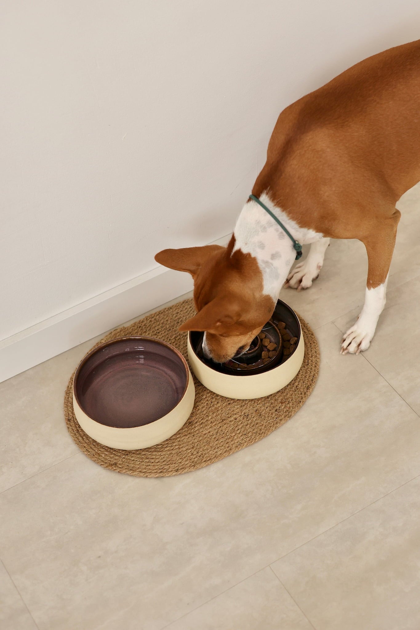 "Pink Bloom" Water Сeramic Bowl for Pets