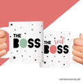 Conjunto 2 Canecas "The Boss & The Real Boss"