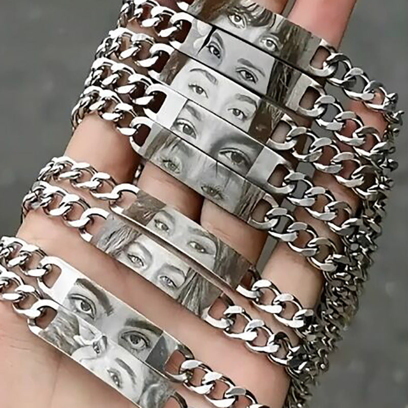 Pulsera de acero inoxidable personalizada