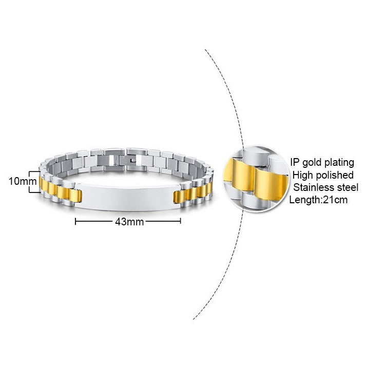 Pulseira em Aço Inoxidável