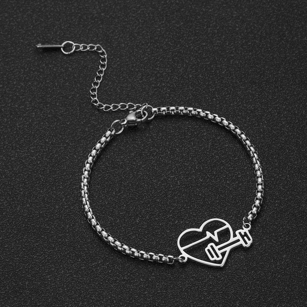 Pulsera de acero inoxidable ECG Love