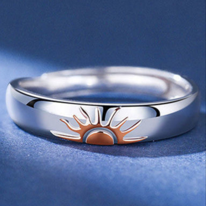 Anillo de pareja Sol y Luna
