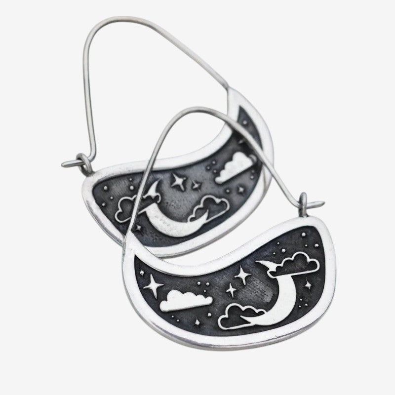 Brincos Star Moon