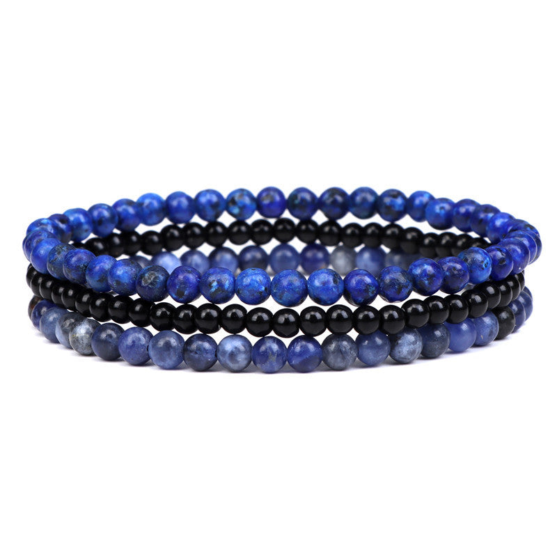 Conjunto de 3 pulseras en piedra natural