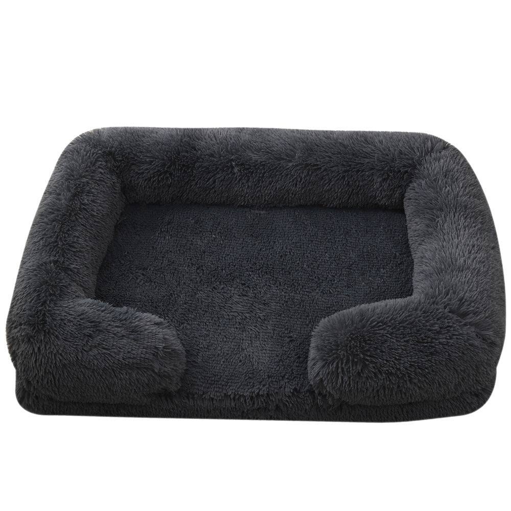 Plush Rectangle Pet Bed | Cozy Winter Dog Bed for Maximum Comfort