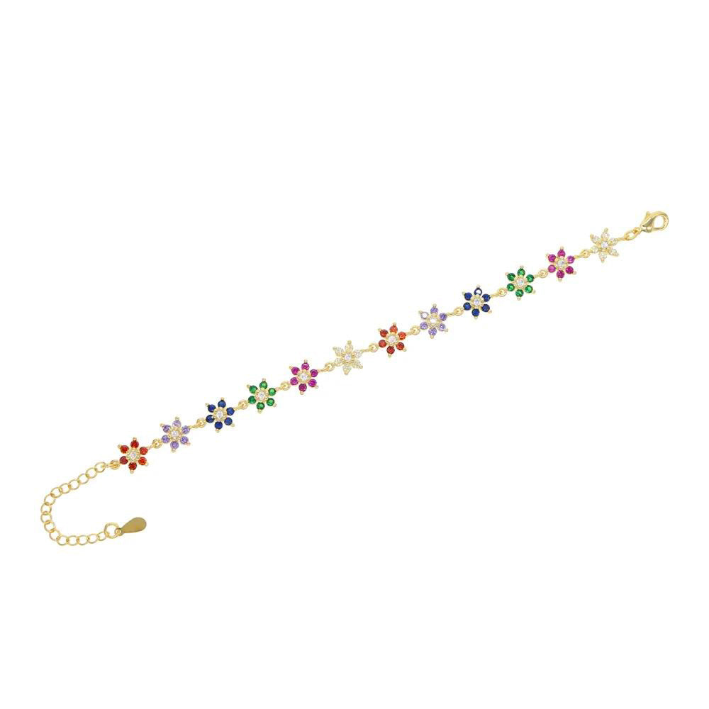 Pulseira Flower com Zircão