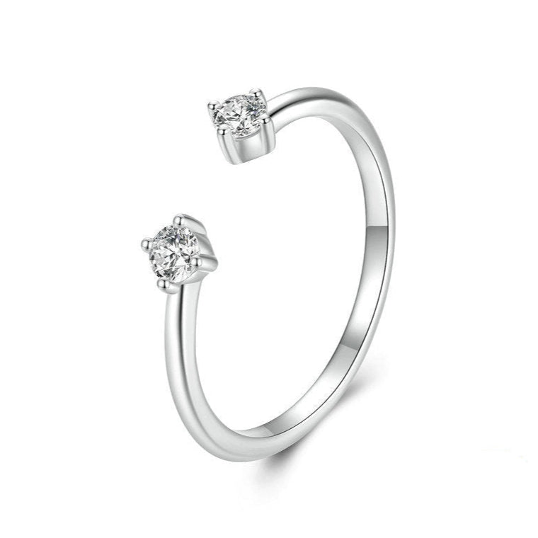 Anel Simples com Moissanite