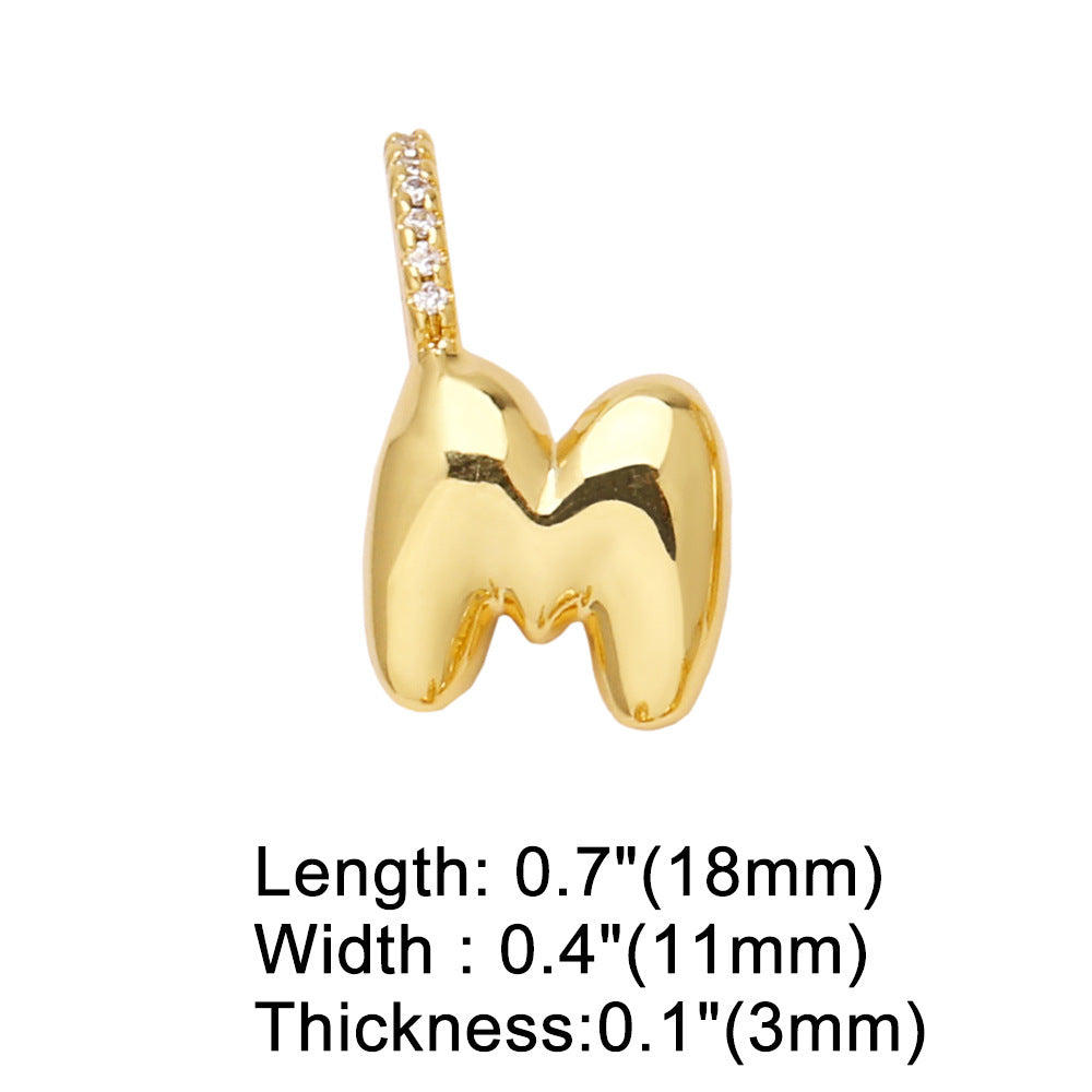 Pulseira com Pendente de 26 Letras