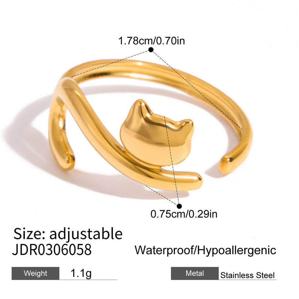 Anel Pet Lovers em Aço Inoxidável