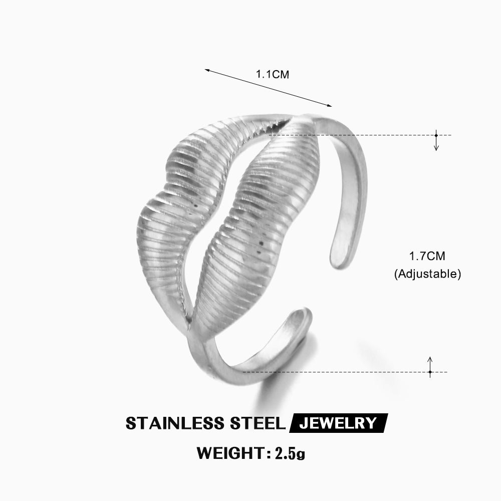 Anillo de labios de acero inoxidable