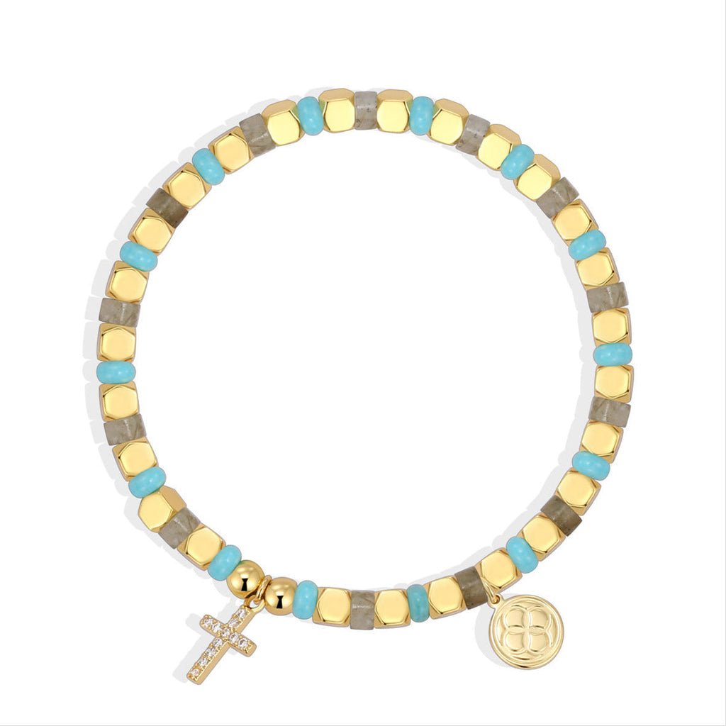 Pulseira Retro com Cruz