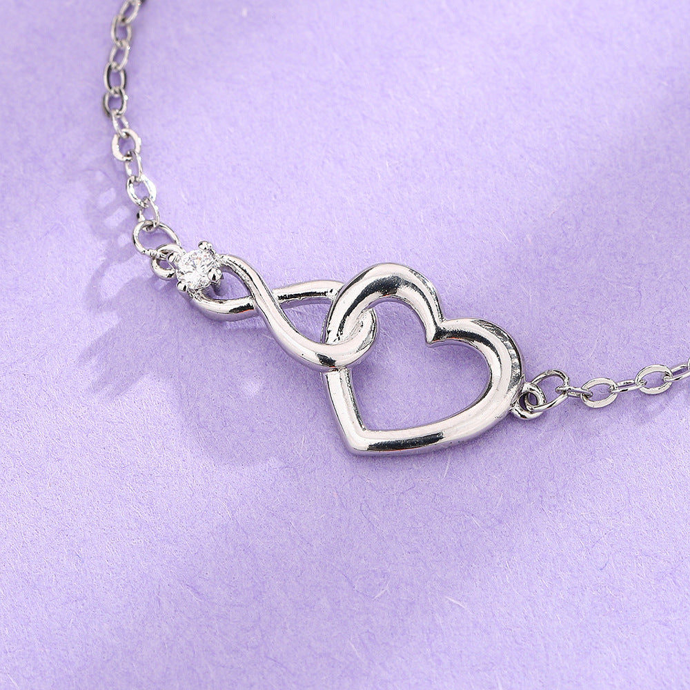 Pulseira Infinite Heart com Zircônia