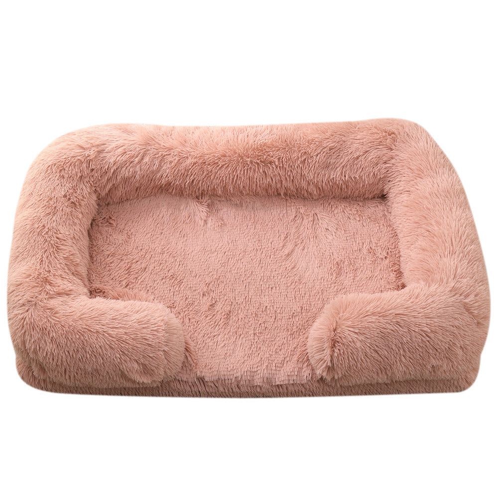 Plush Rectangle Pet Bed | Cozy Winter Dog Bed for Maximum Comfort