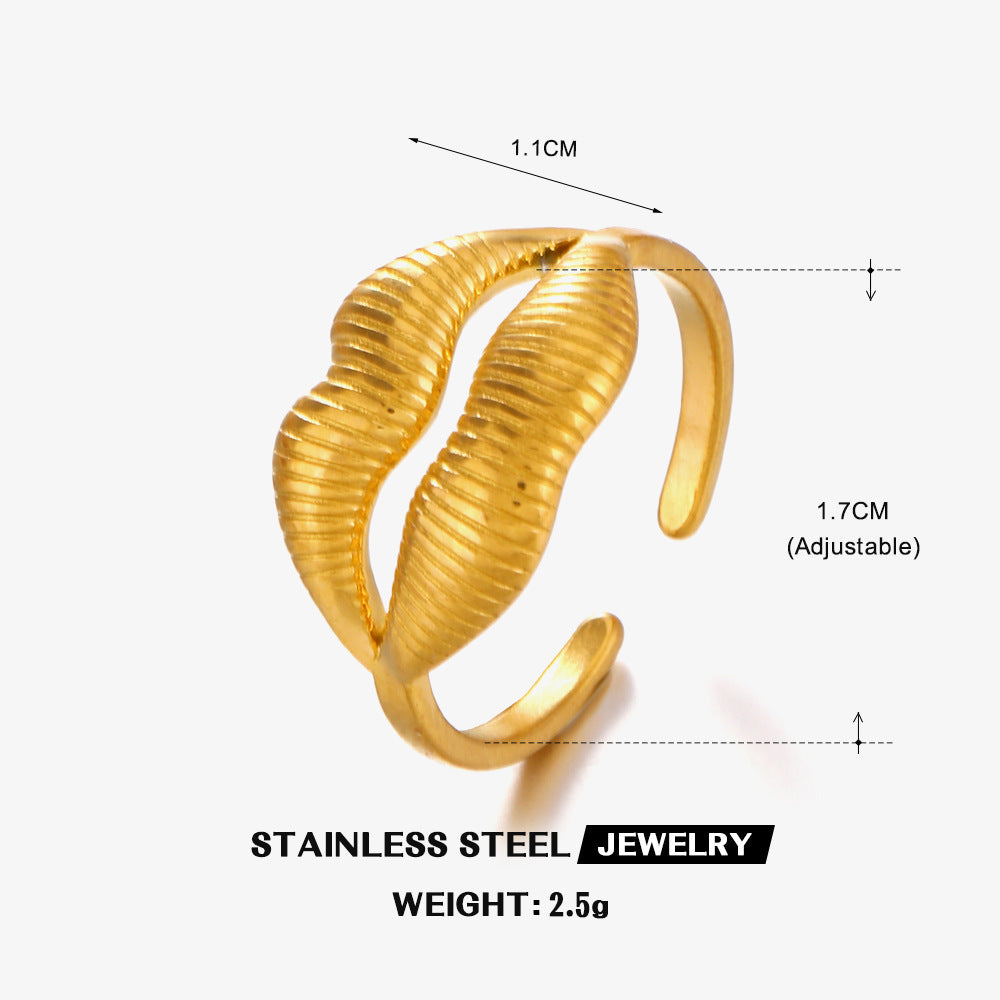 Anillo de labios de acero inoxidable