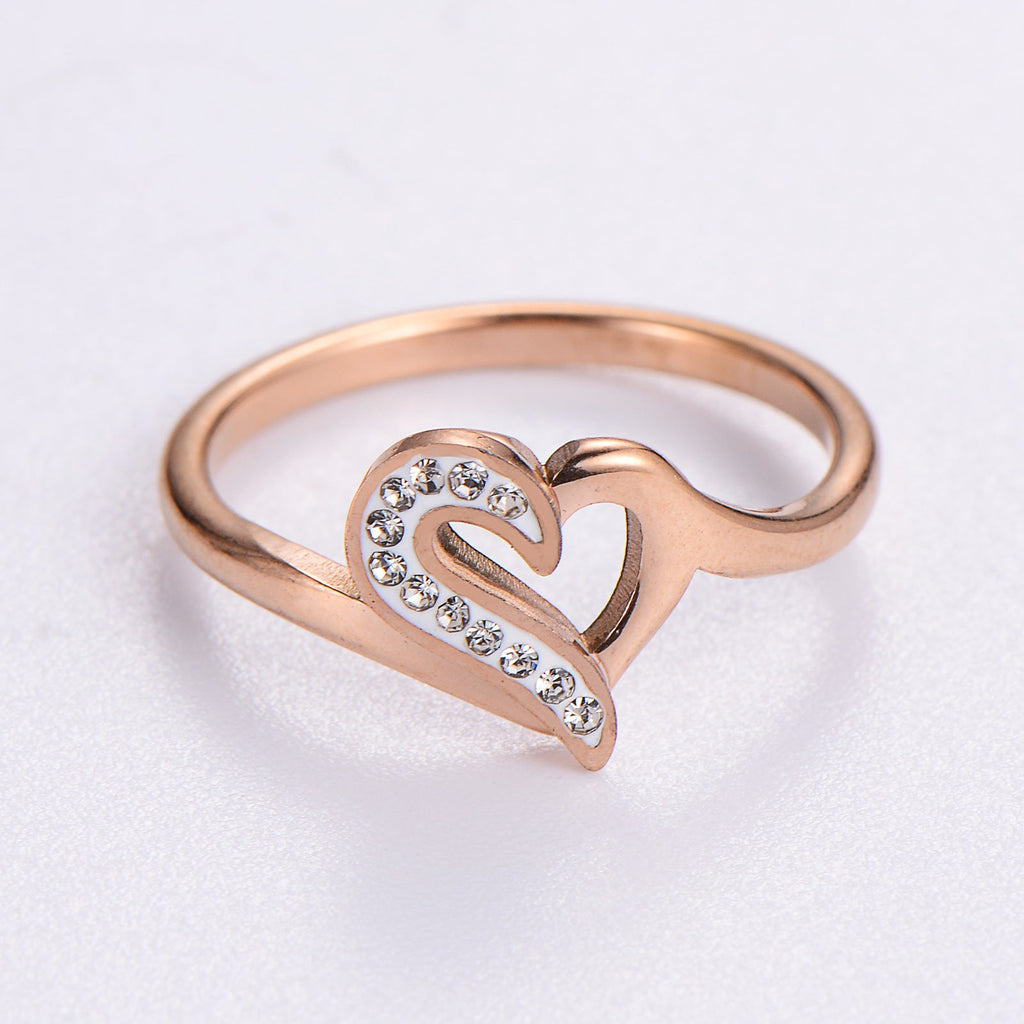 Stainless Steel Heart Ring