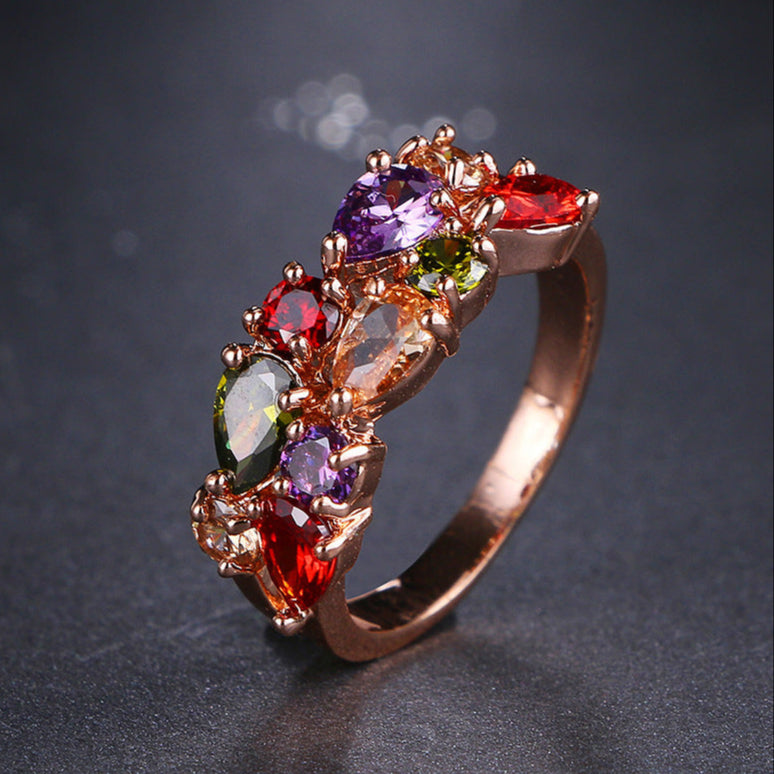 Anel Couronne com Zircónia