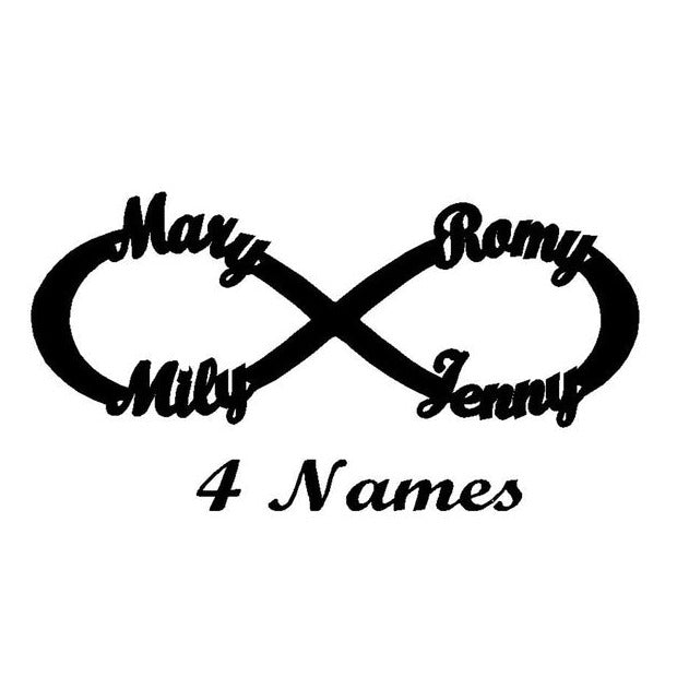 Pulseira Infinito Personalizada em Couro e Aço Inoxidável