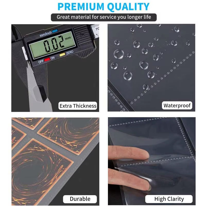 5/10/20/30/50Pcs Trading Gaming Card Sleeves Storage Wallets Album Pages Collection Coin Holders Wallets Sleeves Photo Albums