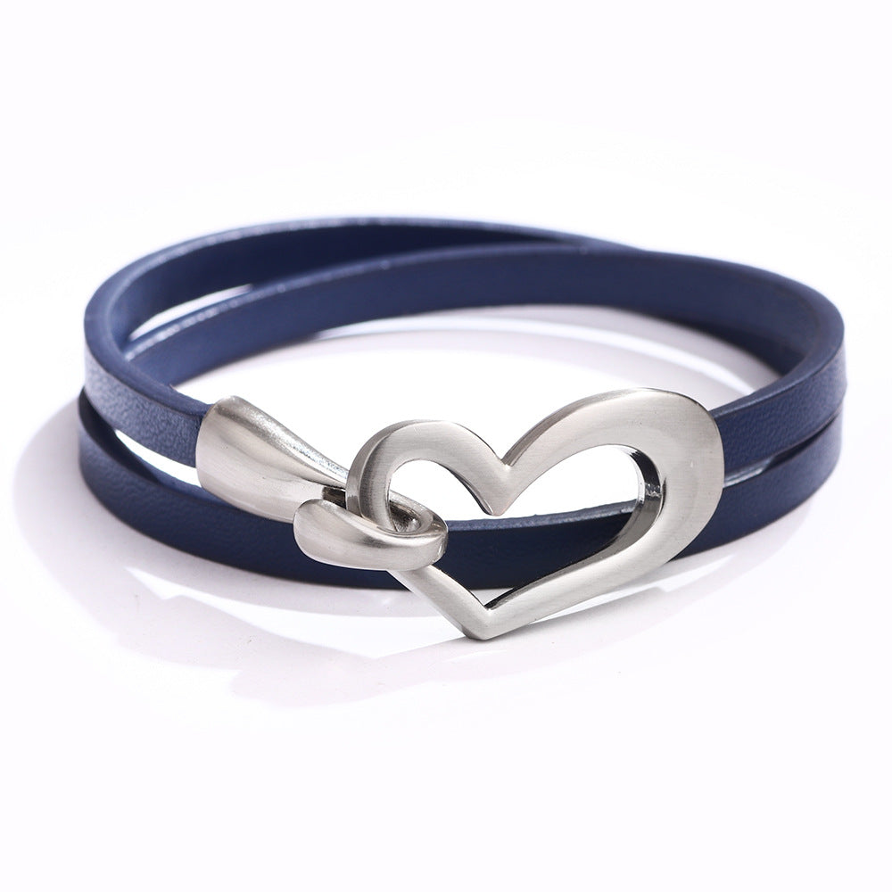 Bracelet or choker with heart motif.