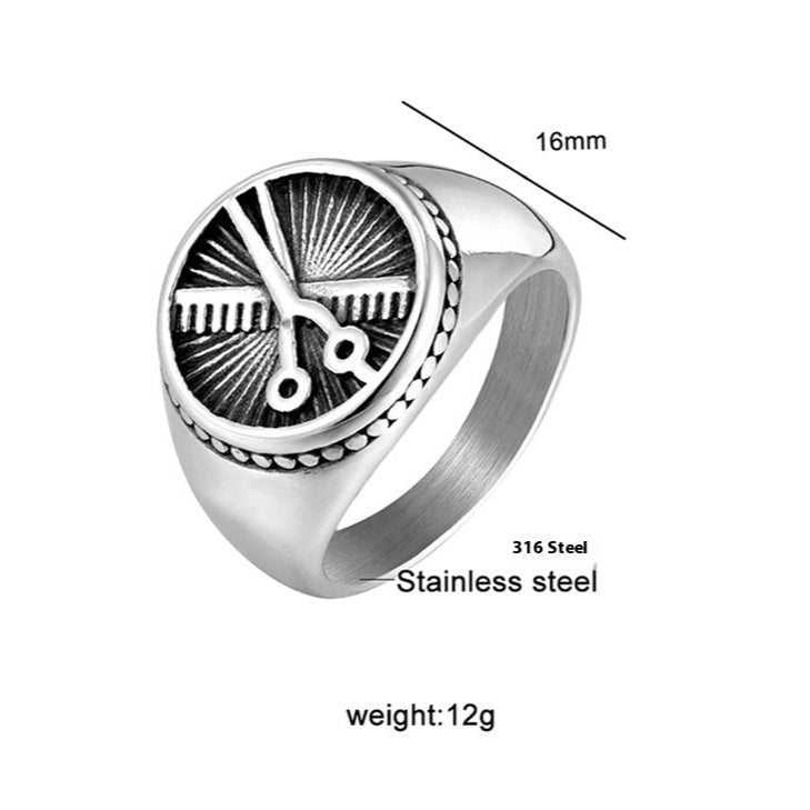 Anel em Aço Inoxidável 316L