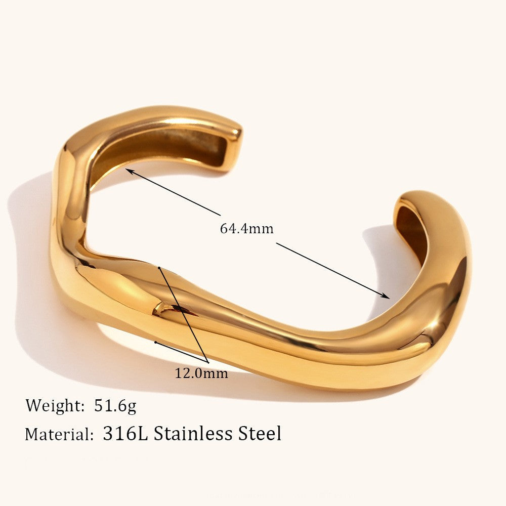 Pulseira Minimalista em Aço Inoxidável 316L