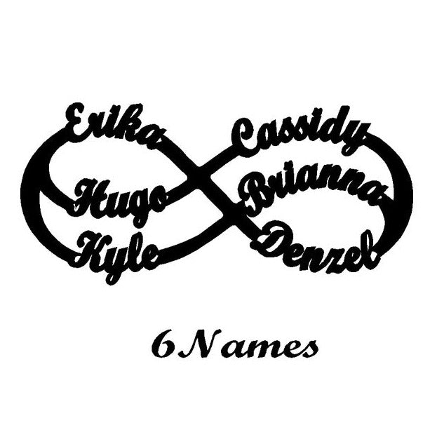 Pulseira Infinito Personalizada em Couro e Aço Inoxidável