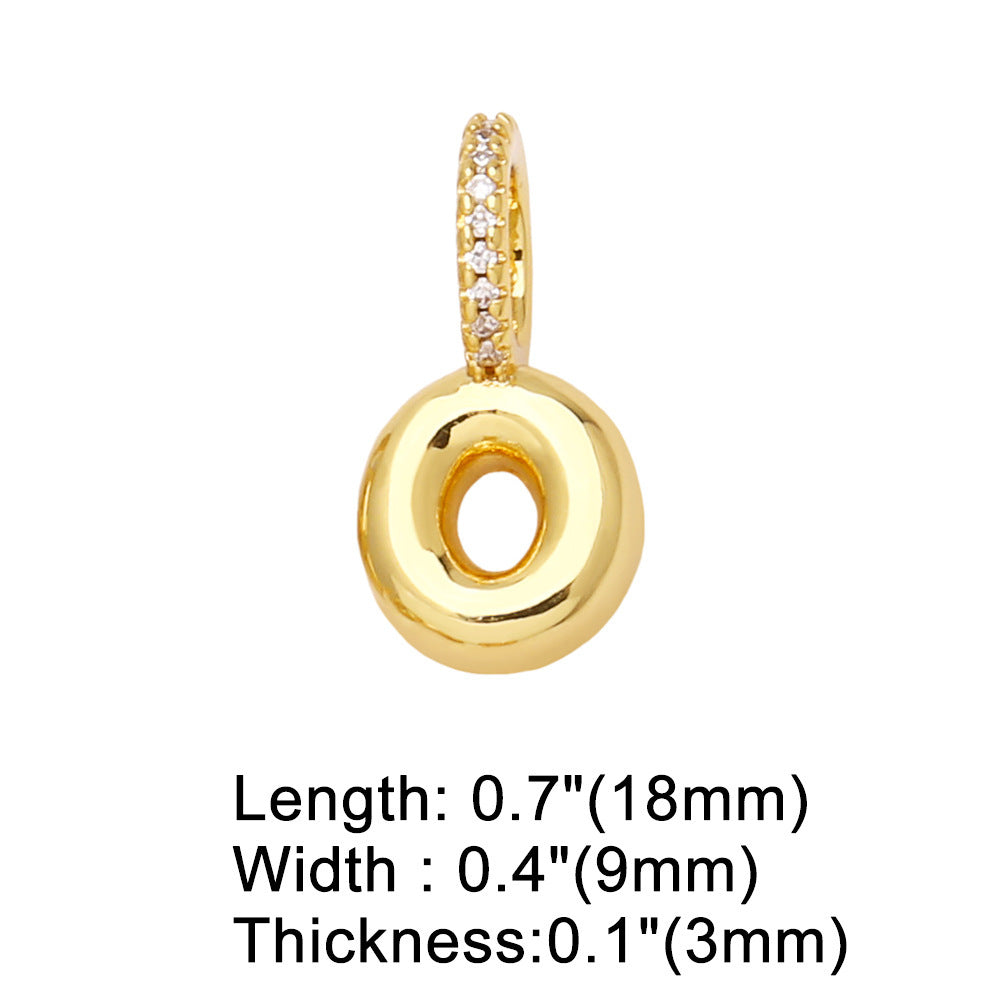 Pulseira com Pendente de 26 Letras