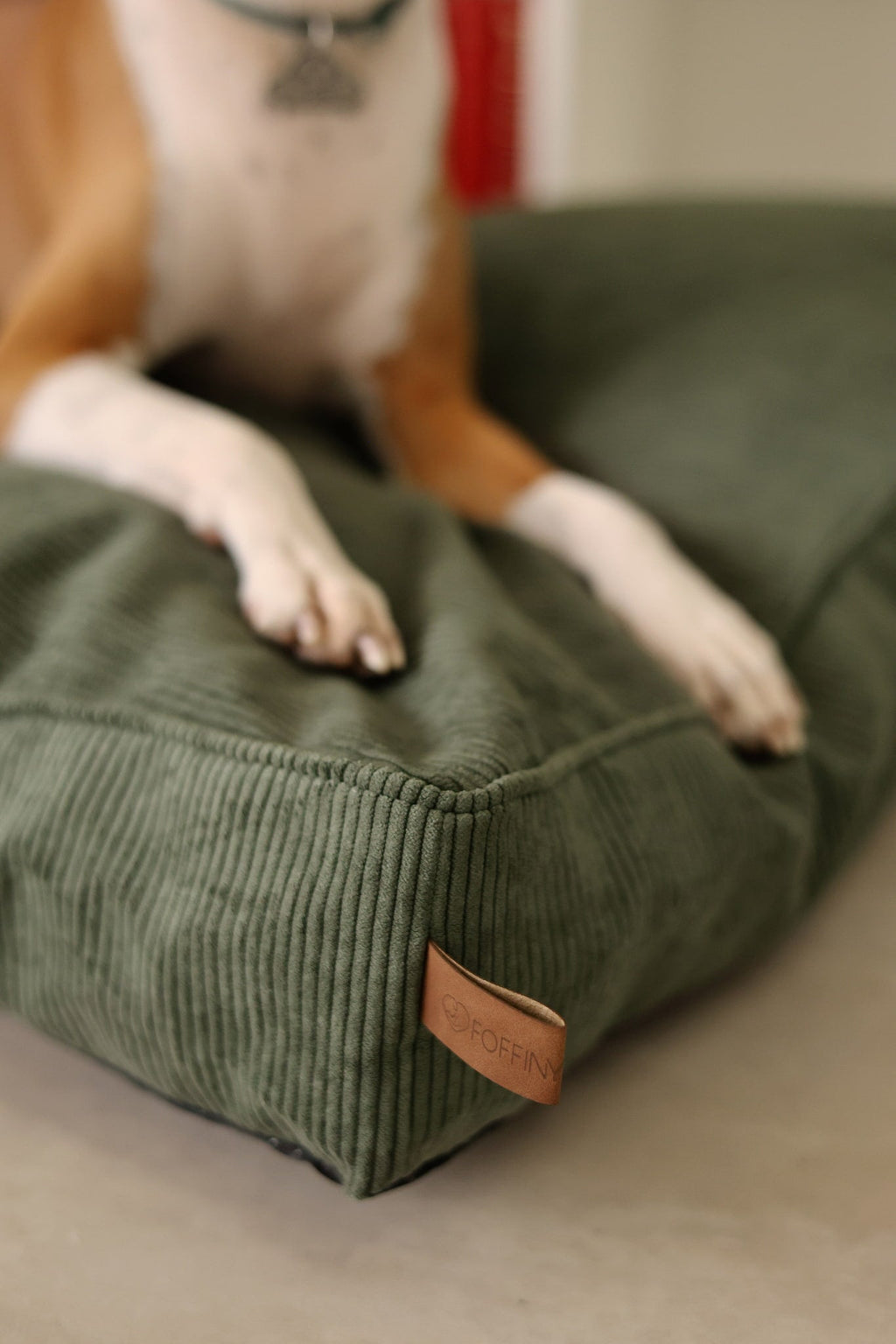 Large Rectangular Dog Bed CORY by FOFFINY — Washable Cover