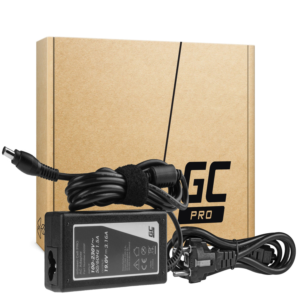 Green Cell Pro 60W Portable Charger for Samsung NP270, NP300, NP-R40