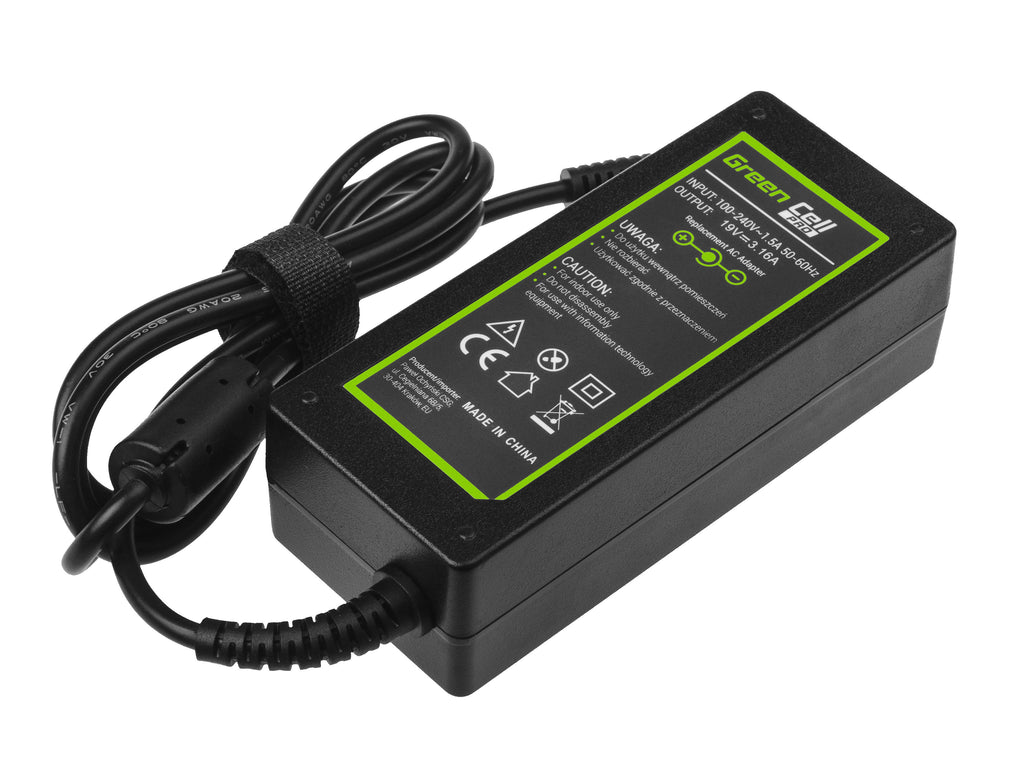 Green Cell Pro 60W Portable Charger for Samsung NP270, NP300, NP-R40