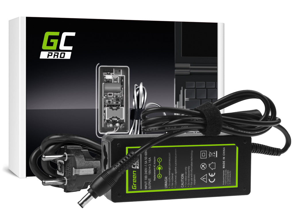 Green Cell Pro 60W Portable Charger for Samsung NP270, NP300, NP-R40