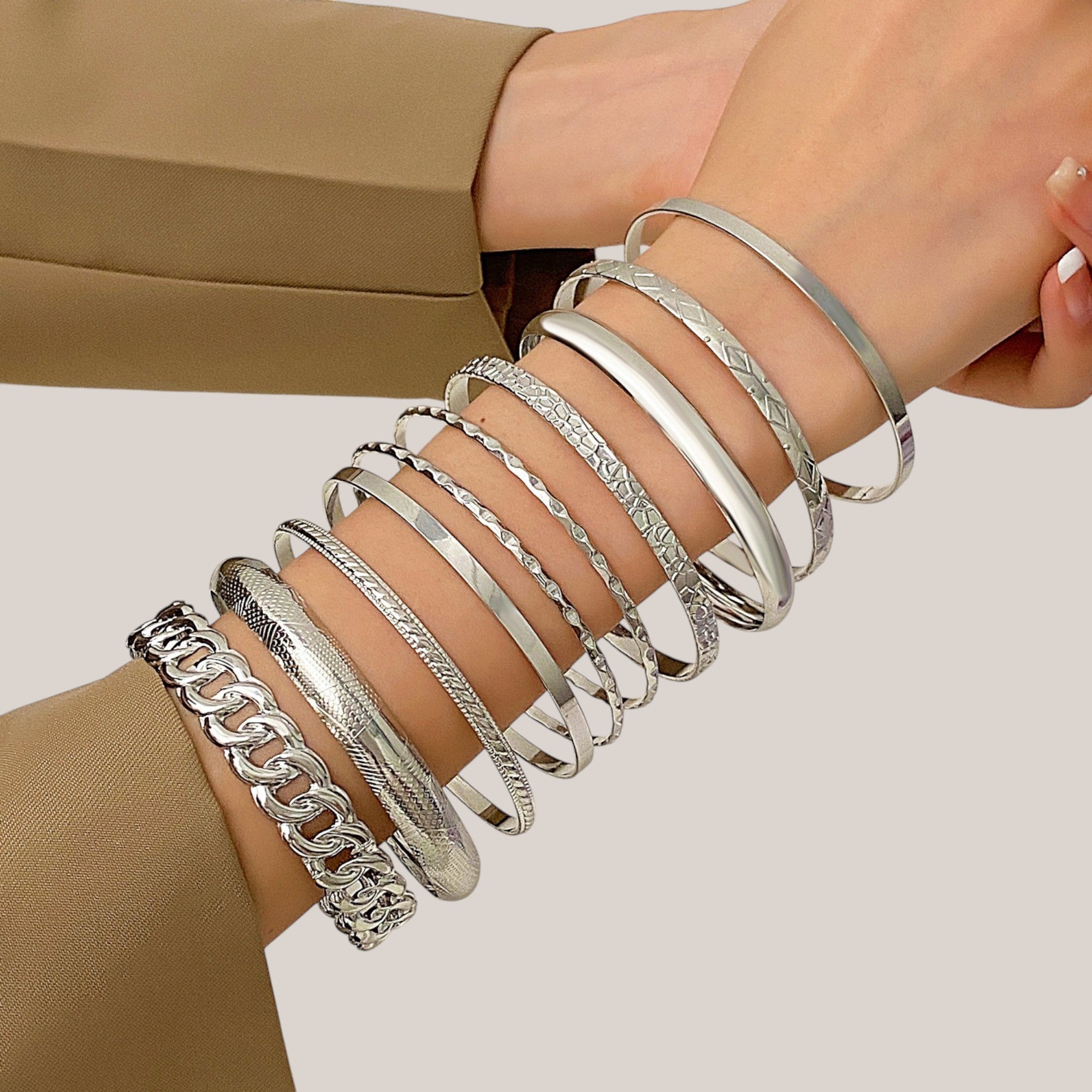 Conjunto de 10 Pulseiras Étnicas