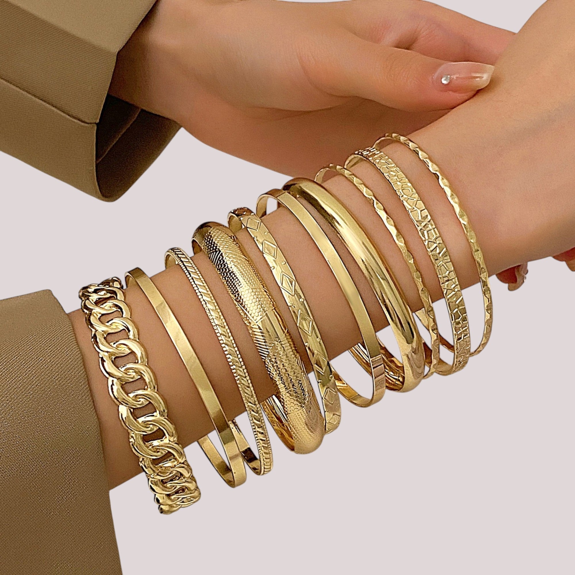 Conjunto de 10 Pulseiras Étnicas