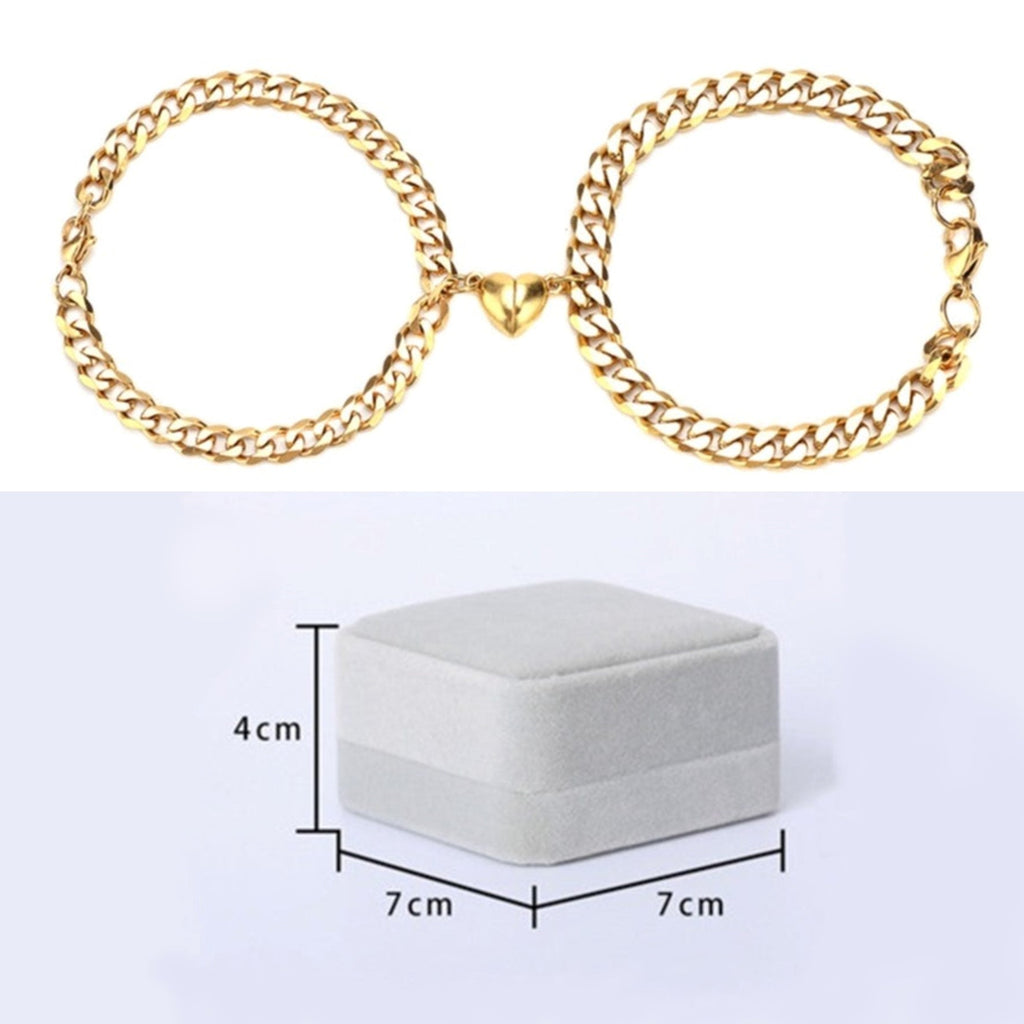 Pulseira com Coração Magnético