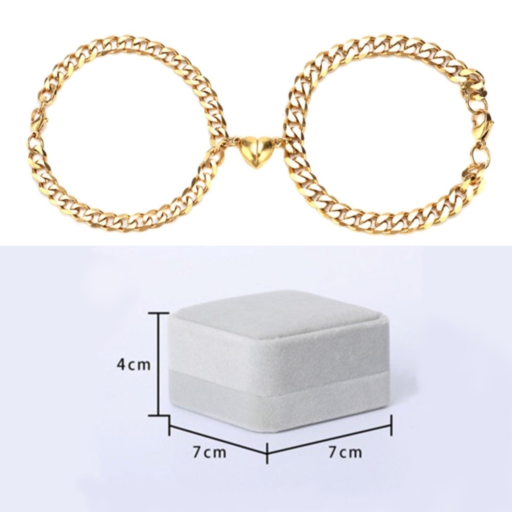 Bracelet with Magnetic Heart