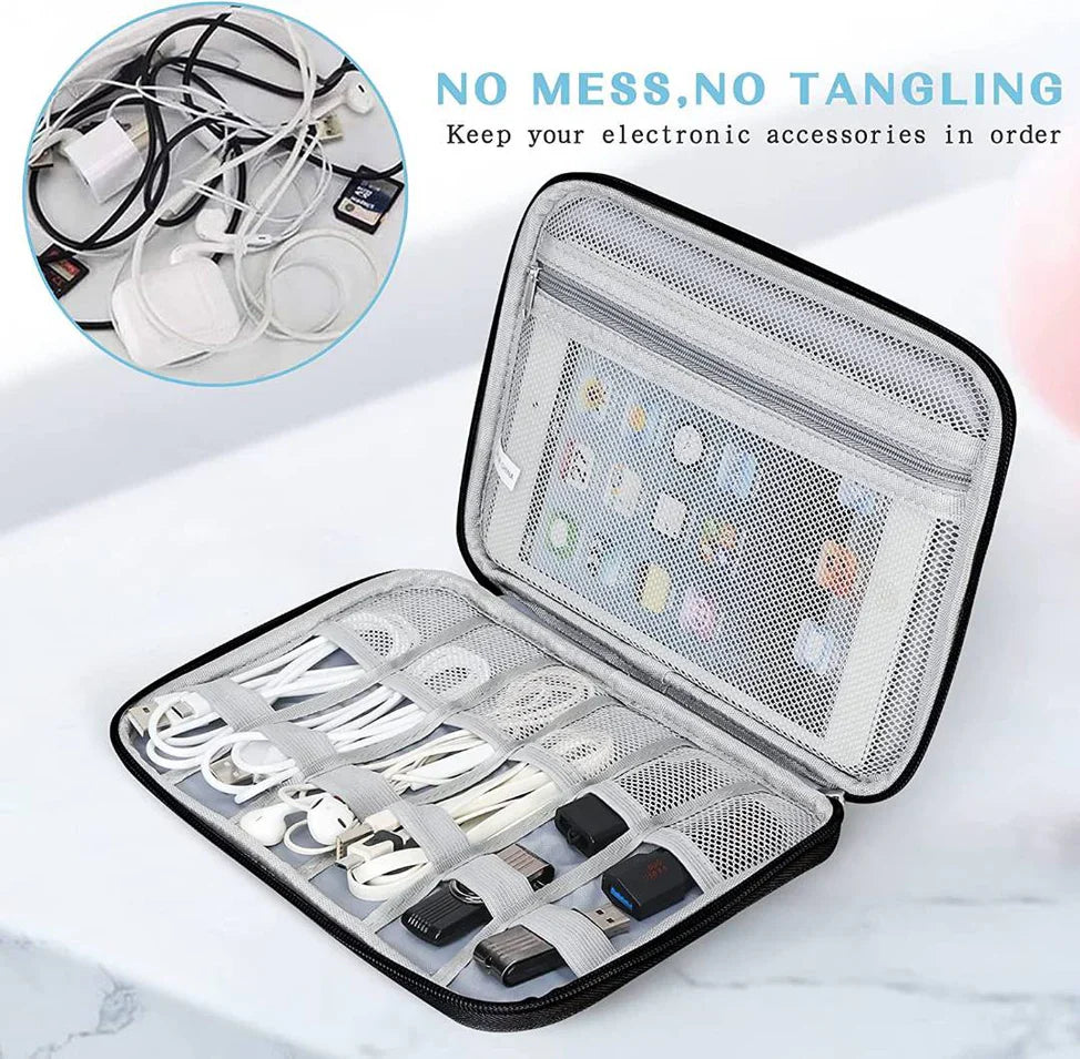 Bolsa para guardar cables - Negra