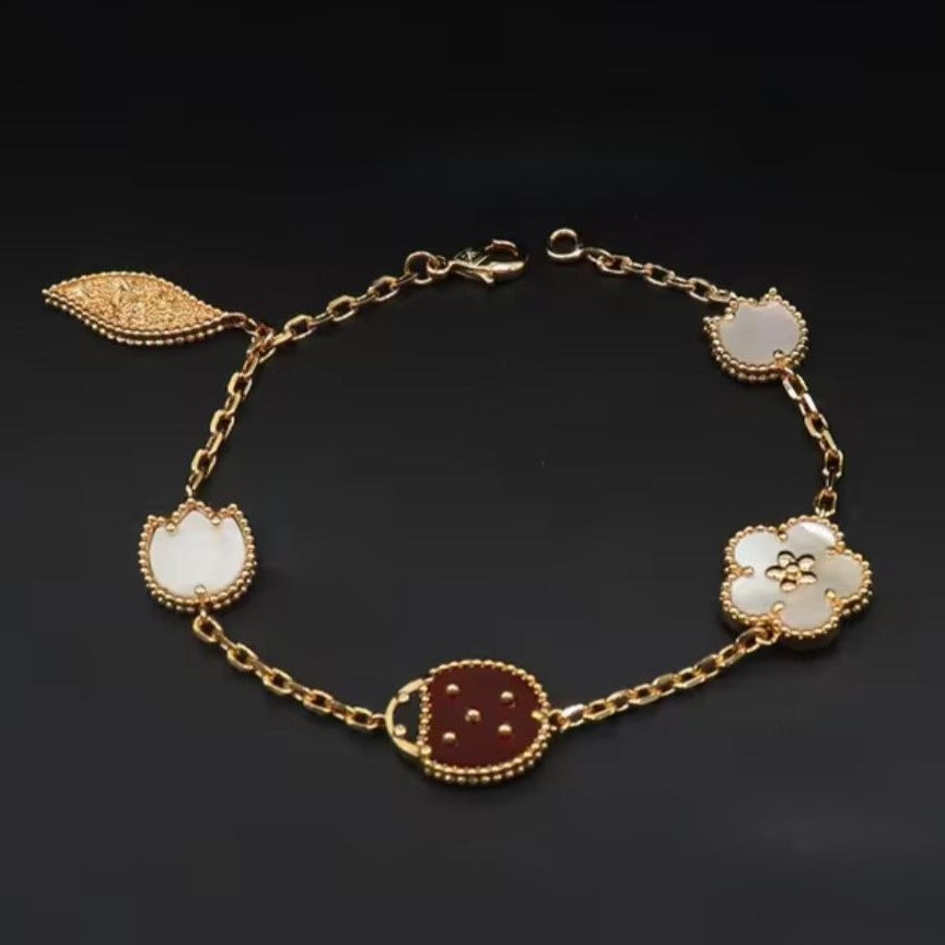 Ladybug Bracelet in Stainless Steel