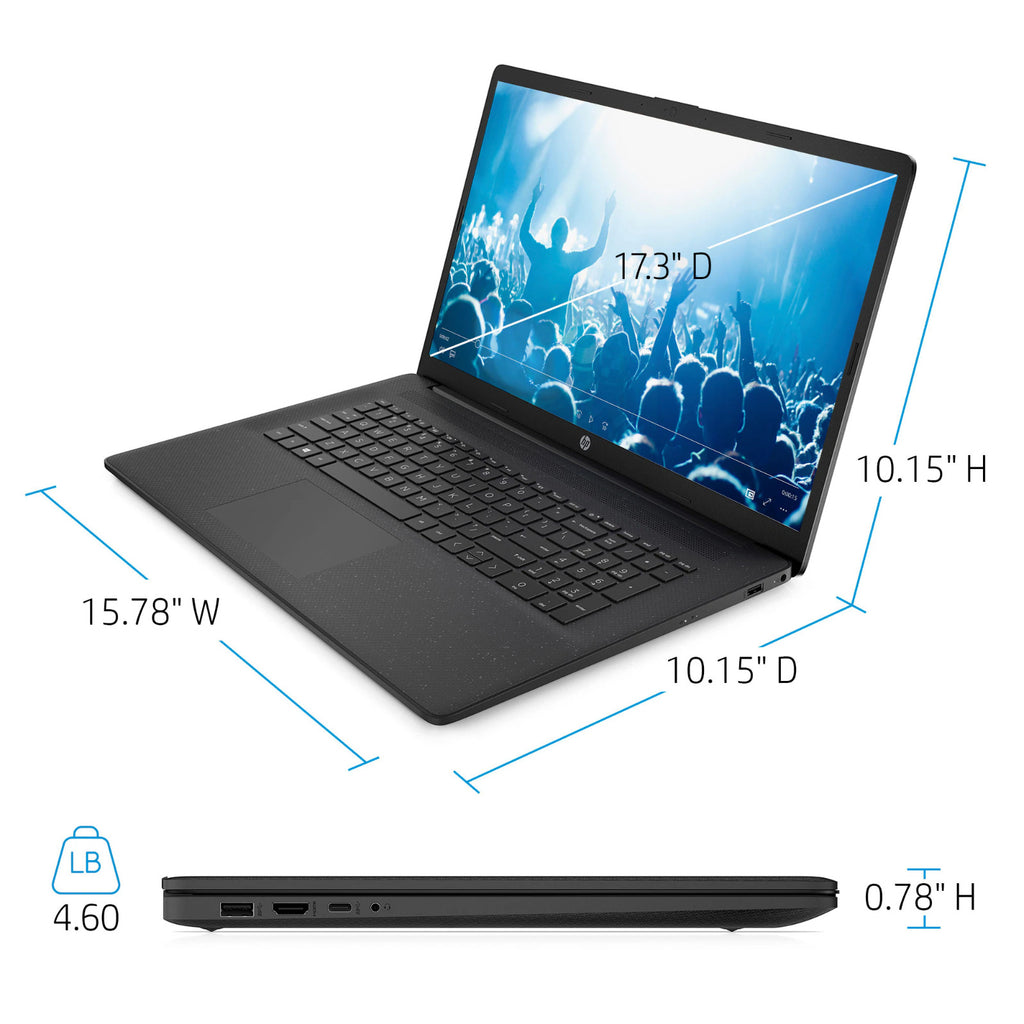 2025 HP 17 Laptop Computer HD+ 13th Gen Intel i5 32GB RAM 1TB SSD Office 2024Pro