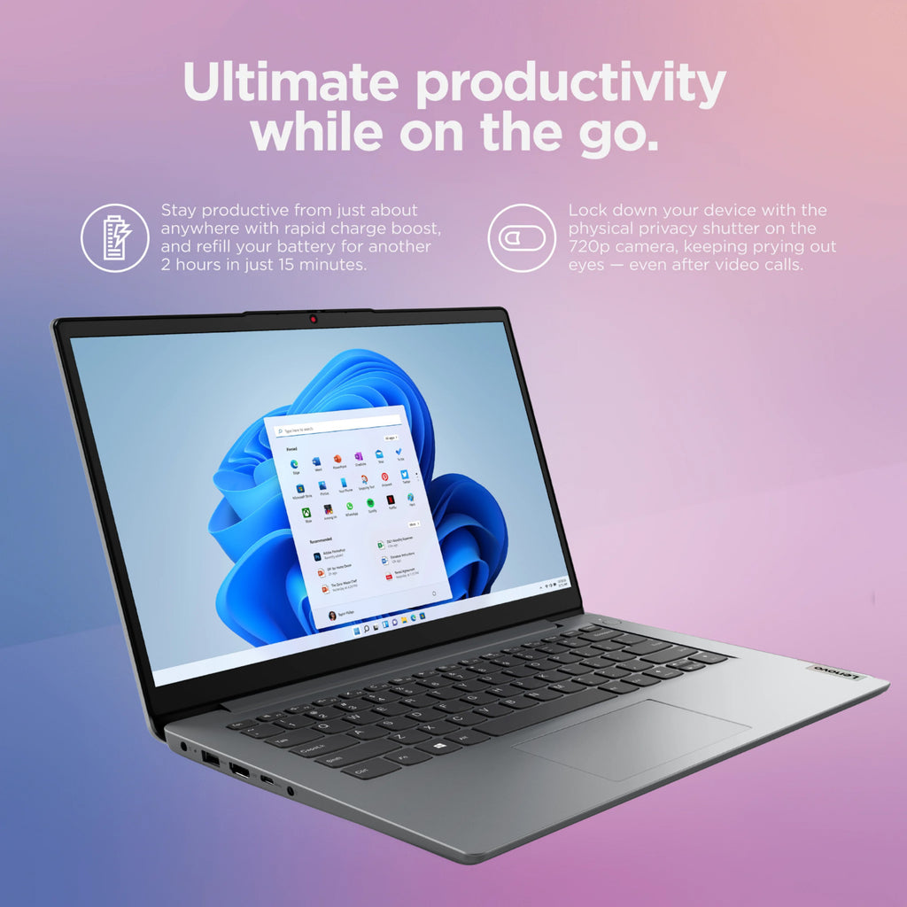 2025 Lenovo IdeaPad Laptop Computer 14" Slim Intel CPU 12GB RAM 256GB SSD MS 365