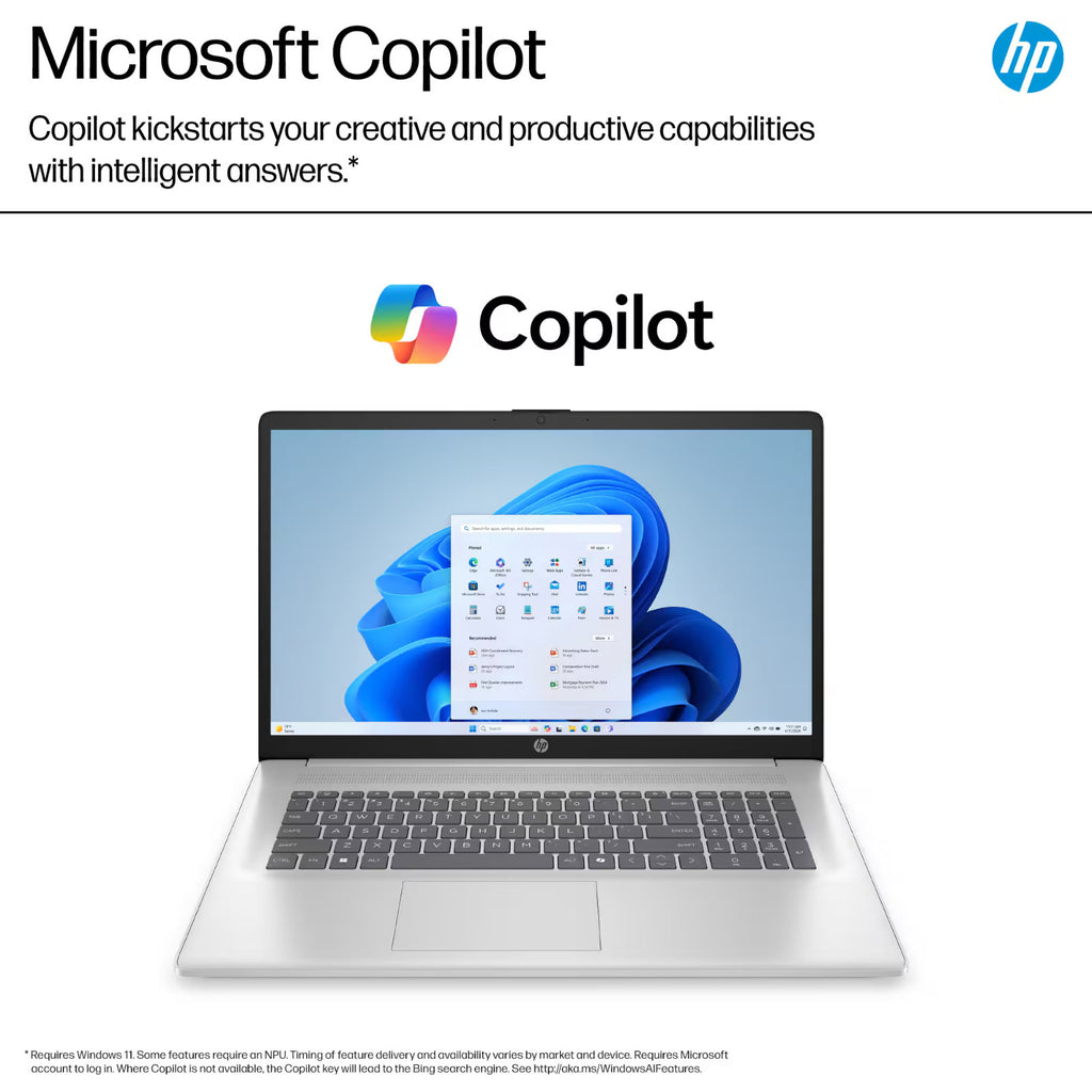 2025 HP 17.3" Laptop Office 2024 Intel i3 32GB RAM 1TB SSD Win 11 Pro, Open Box 