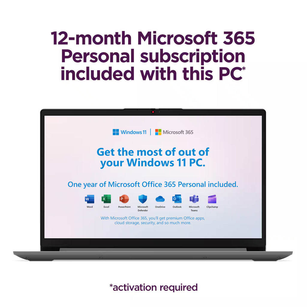 2025 Lenovo IdeaPad Laptop Computer 15.6 Intel Celeron 12GB RAM 256GB SSD MS 365