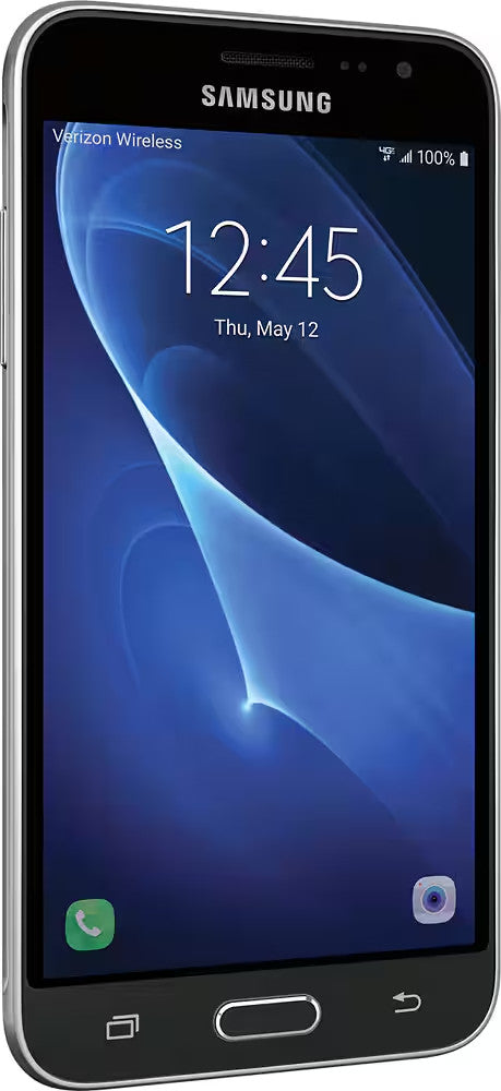 Verizon Locked Samsung Galaxy J3 4G LTE 8GB 5.0" Black Android Smartphone - Open