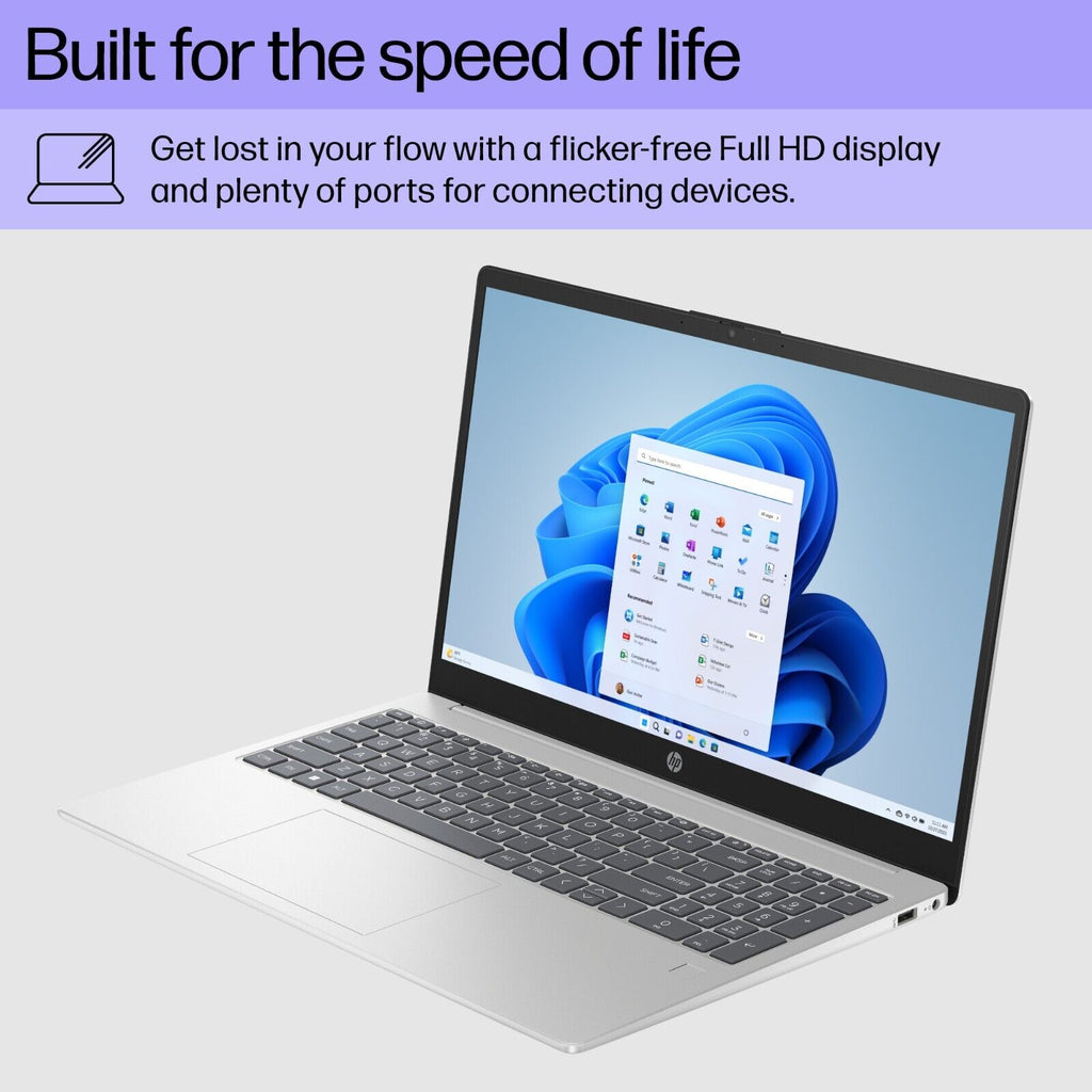Portátil HP 2025 de 15,6" FHD, Intel i3 de 8 núcleos, 32 GB de RAM, SSD de 1 TB, Office 2024 