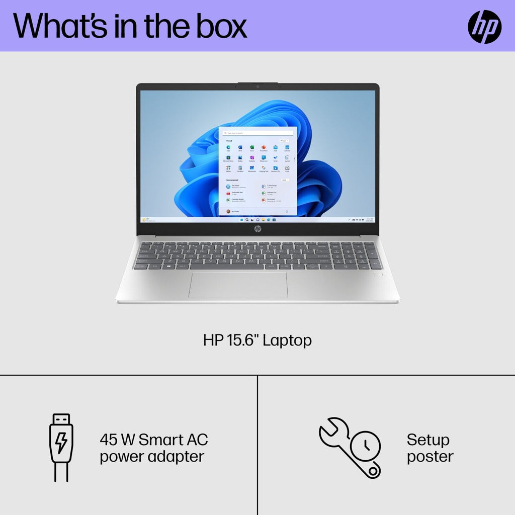 2025 HP Laptop Computer 15 Office 2024 FHD 8-Core Intel i3 Upto 32GB RAM 2TB SSD